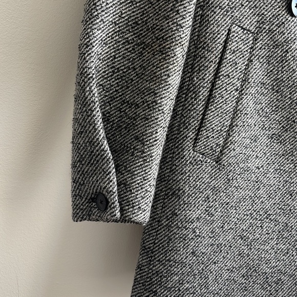 Club Monaco Tweed Long Wool Coat - Picture 3 of 10